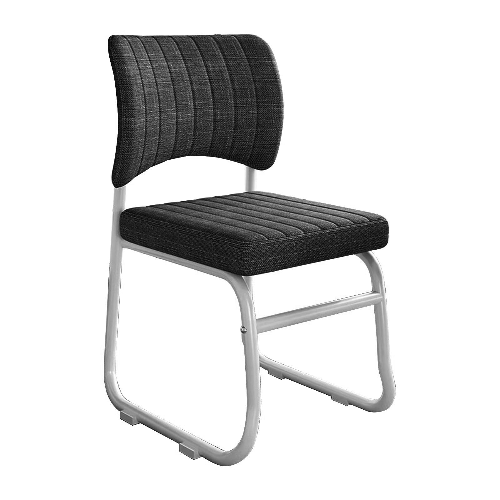 Sillas de Oficina sin Ruedas, Silla ergonomica Escritorio for Salas de conferencias, Sillas for Invitados y Sillas Escritorio, Silla de Comedor cómoda y apilable, Silla de computadora Fija(Brown)