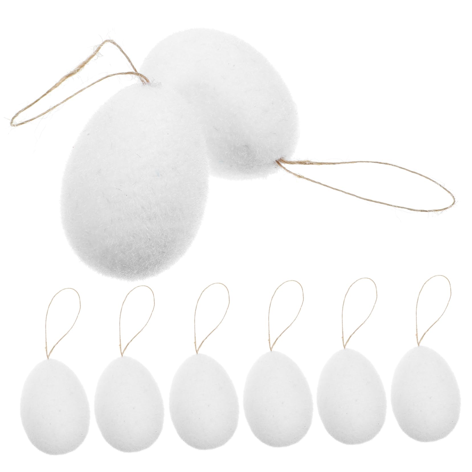 DECHOUS 36stücke Ostereier Dekorationen Für Osterfeiern Hängende Ostereier Flockmaterial Frühlingsdeko Für Festliche Und Kreative Osterdekoration