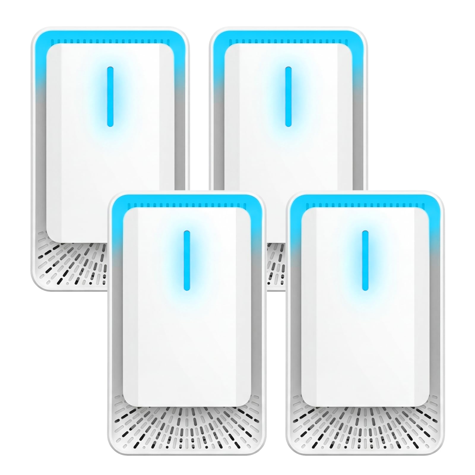 Photo 1 of 2026 Air Ionizer for Home & Dust Mites,4 Pack Plug In Air Purifier with Negative Ion Generator, Quiet Filterless Air Freshener Cleaner Odor Eliminators for Office Kitchen Pet Odor,Dust,Smoke Smell