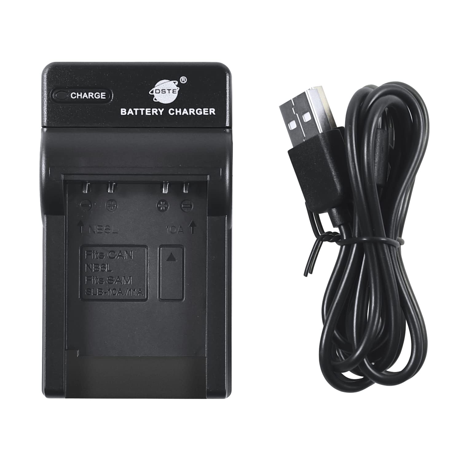 NEW USB Camera Battery Charger Compatible for Samsung SLB-10A SLB-11A Canon NB-6L
