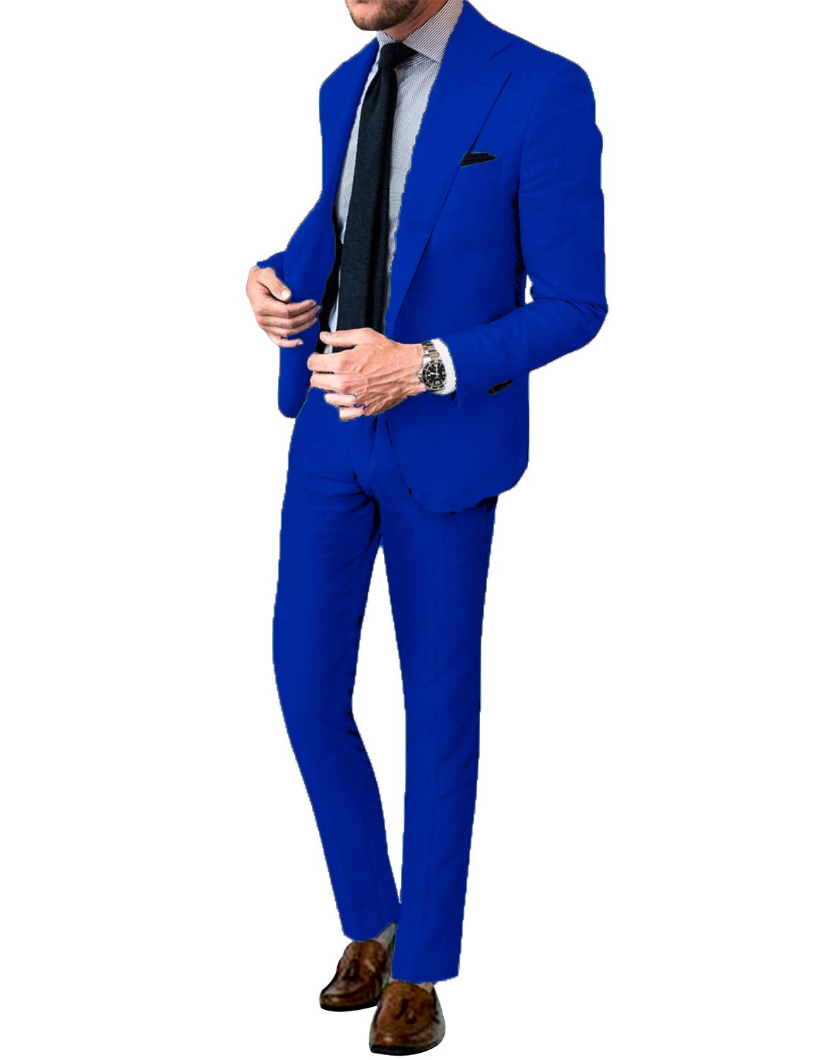 Men's 2 Pieces Tuxedos Notch Lapel Suit(Jacket + Pants)
