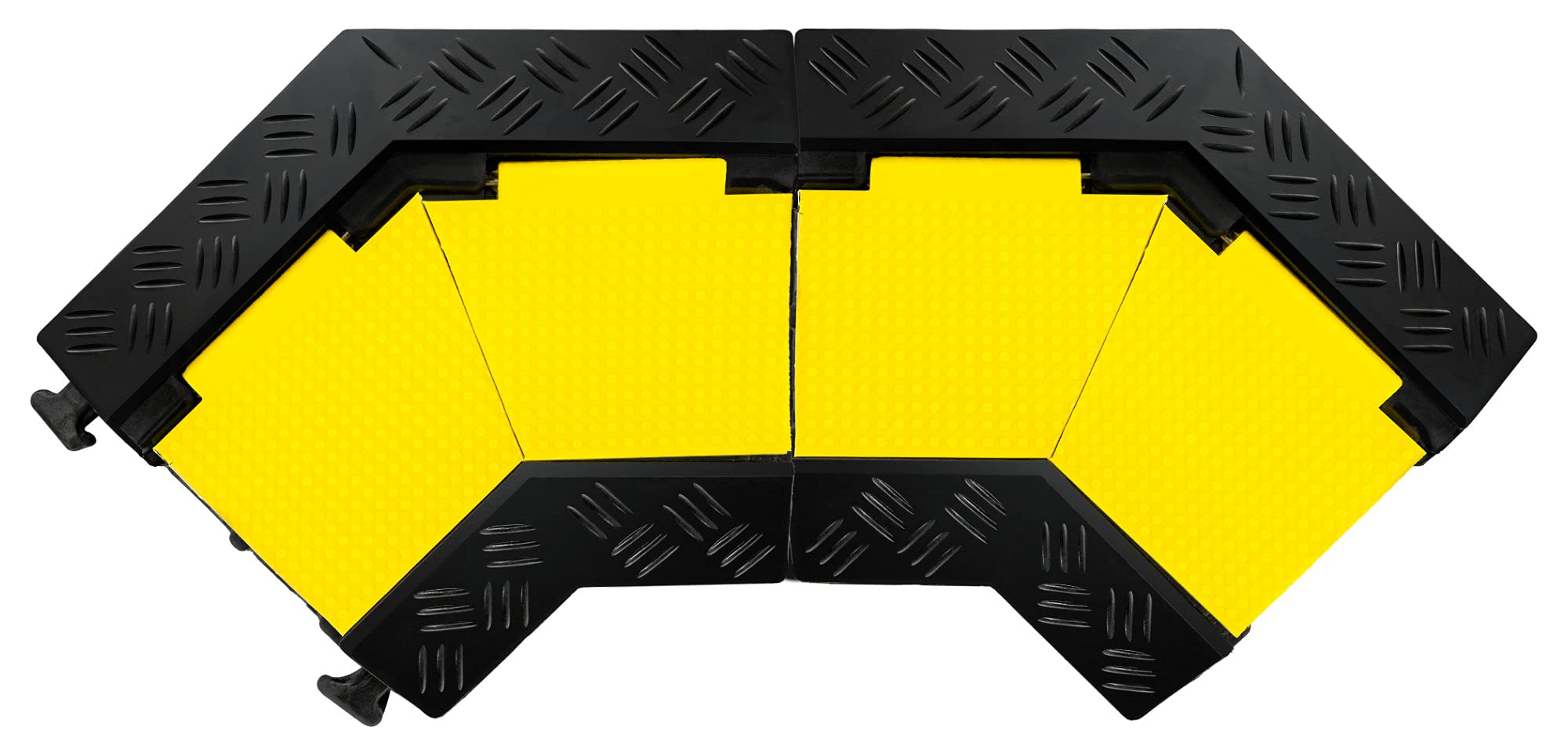 2X Pronomic Protector 2-100CA V3 45° Kabelbrückeneckstück Set- 2X 45°-Eckstück - Schwalbenschwanz-Verbinder - Belastbar bis zu 7,5 t - Geeignet für den Außeneinsatz