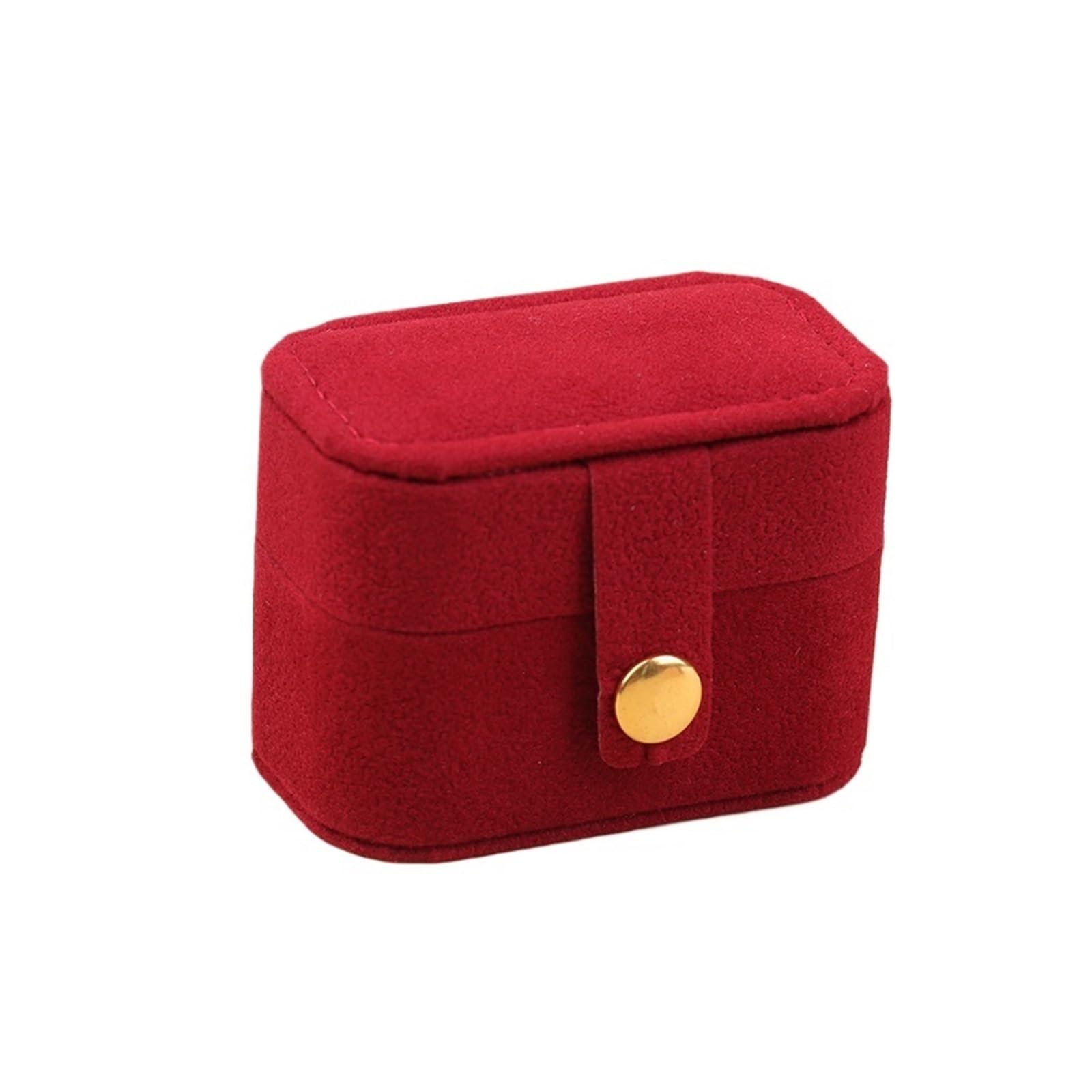 ESTDKMNOS Portable Jewellery Case， Mini Portable Travel Jewelry Storage Box Multicolor(Red)