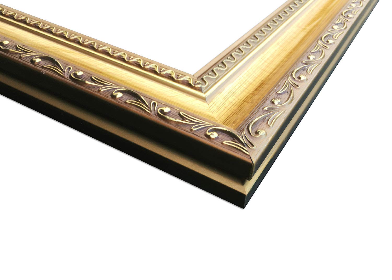 Cadre Doré Style Louis XV Feuillure 60 x50 cm Format Proche