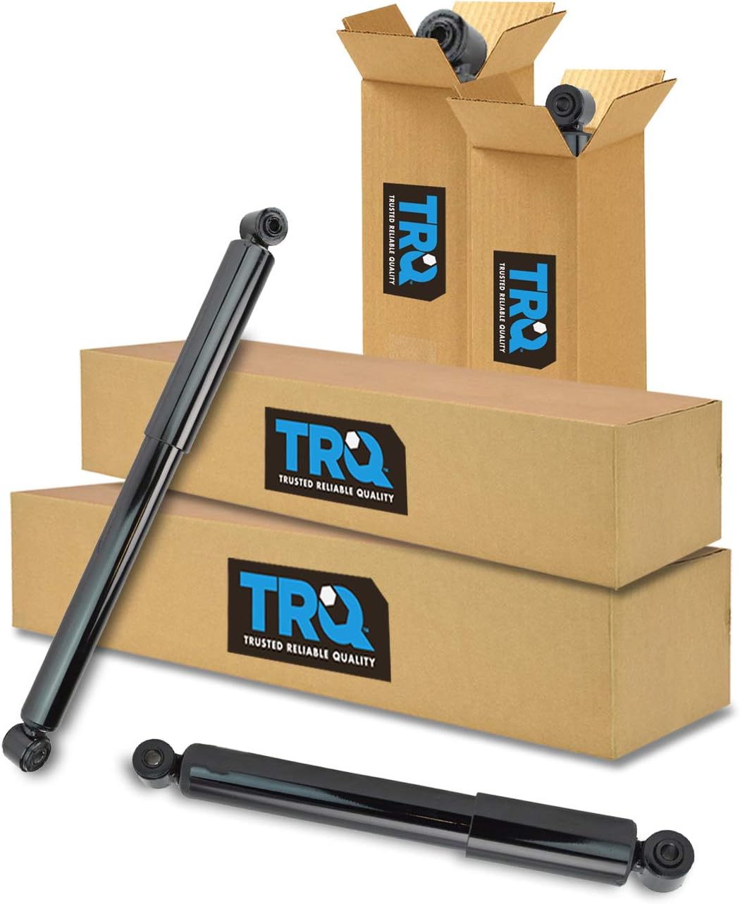 TRQ Front and Rear Shock Absorber Set Compatible with 2007-2009 Chrysler Aspen 2004-2009 Dodge Durango