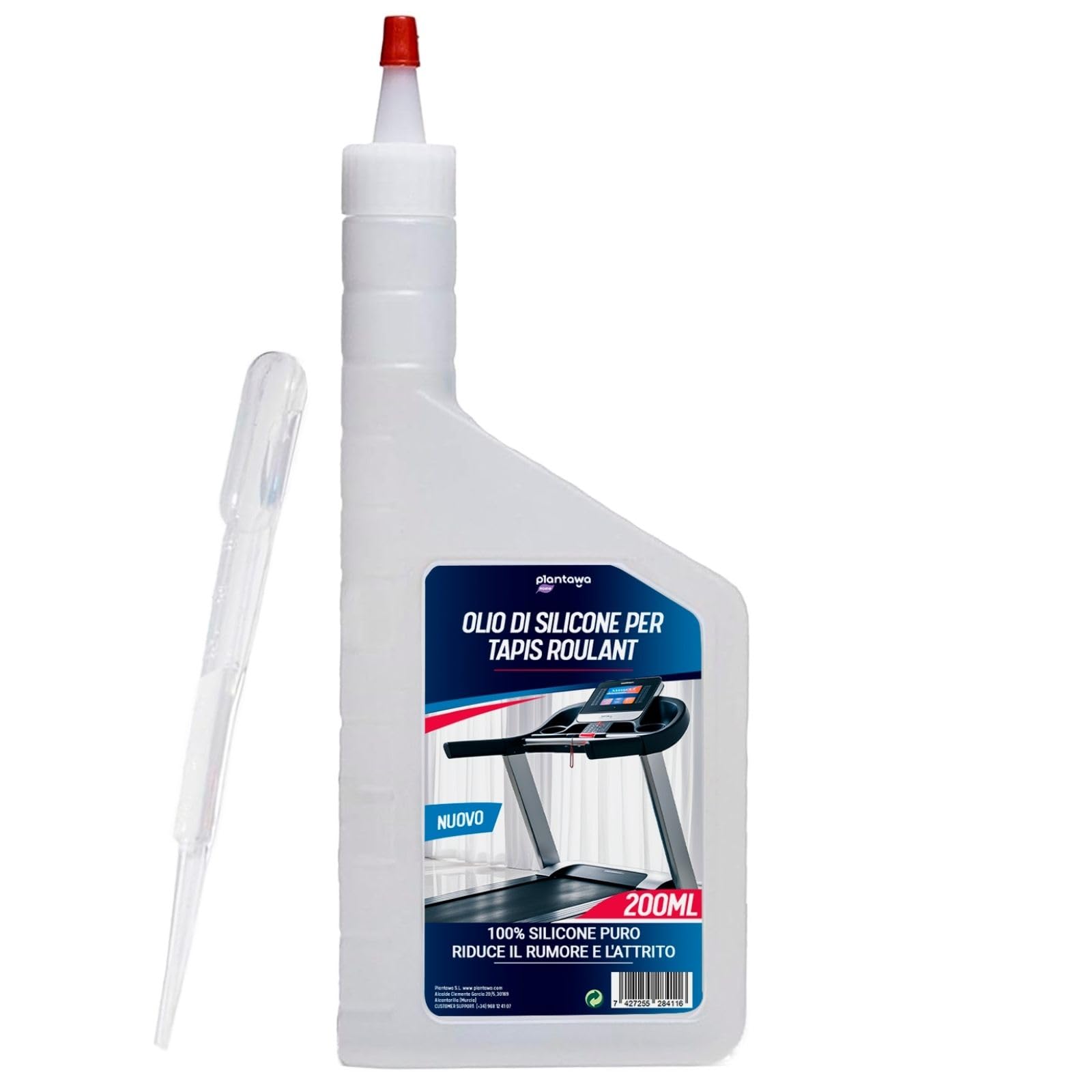 Olio Per Tapis Roulant Plantawa - 250 Ml - Lubrificante Al Silicone Puro - Foto 6