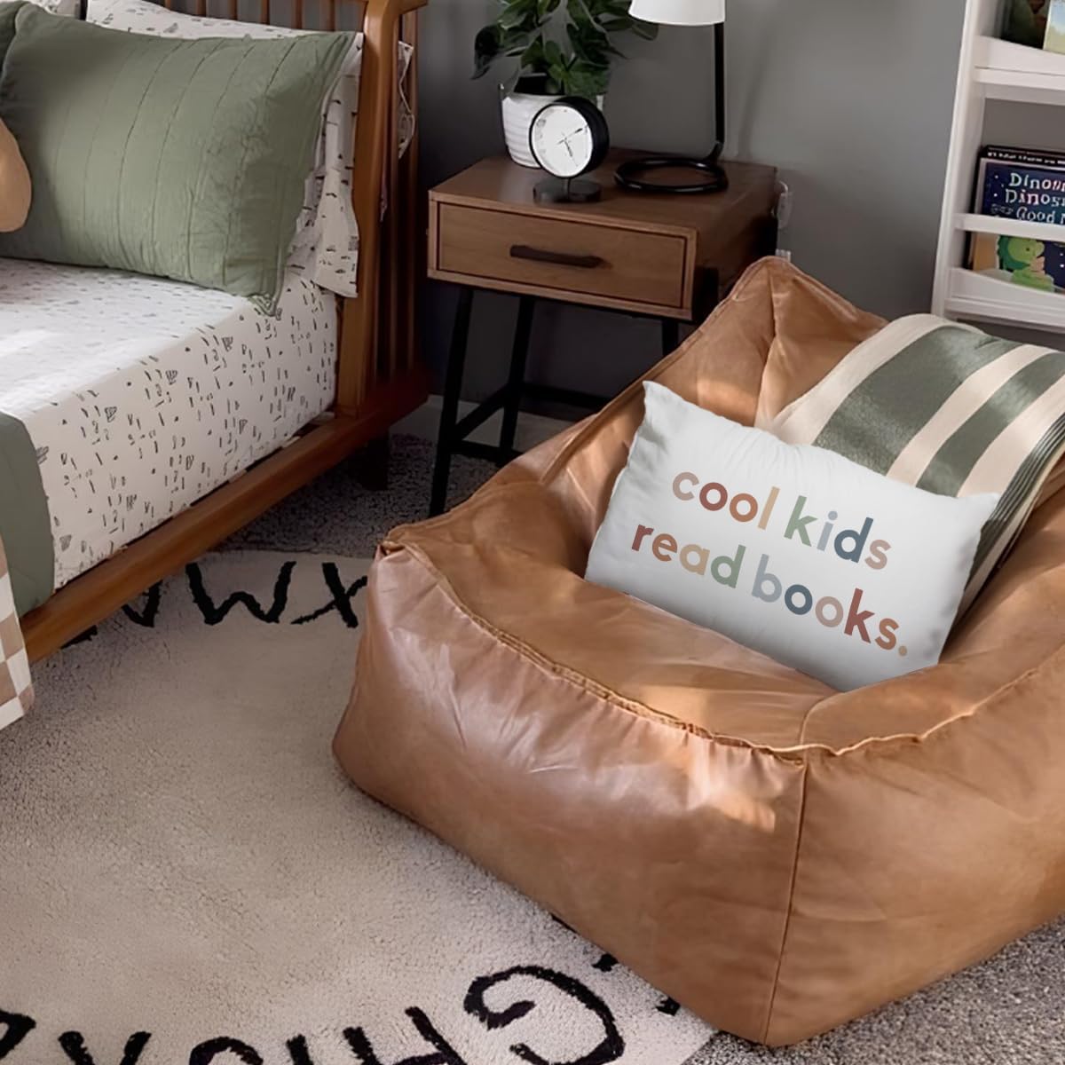 Boho Classroom Decor, Cool Kids Read Books Throw Pillow Covers 12x20, Reading Corner School Home Bedroom Playroom Decor Pillow Case - Image 5