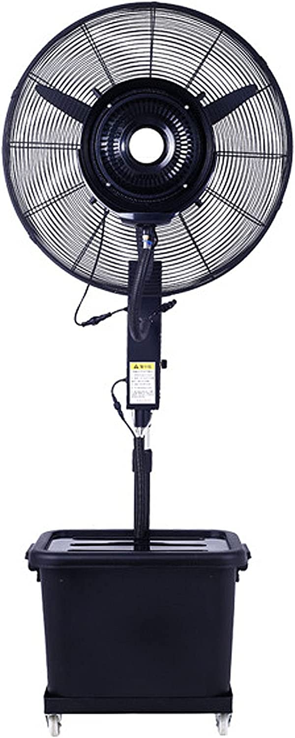 asdchZen 43L Water Tank Pedestal Fan With Misting, 45°Oscillation, 3 Speeds For Patio, Restaurant, Workshop