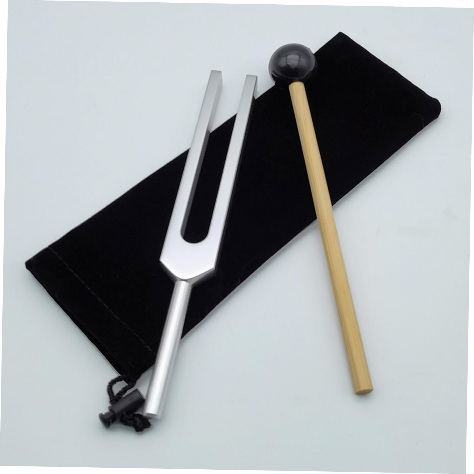 Toyvian 3sets Diapason Musicali Con Martello e Panno Per Pulizia Strumento Per Meditazione e Terapia Chakra Accordo Guitarra e Esperimenti Fisici