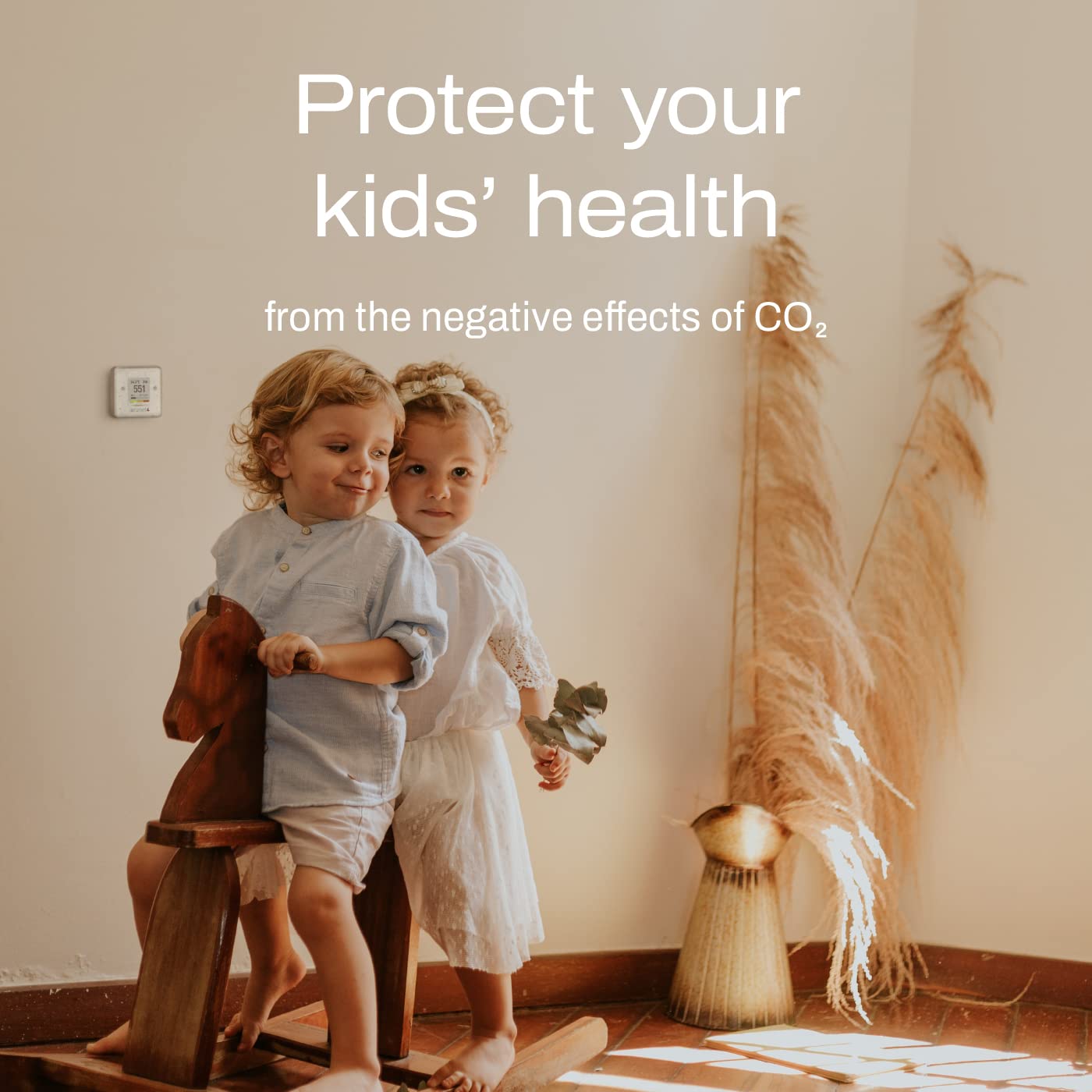 Aranet4 HOME: Wireless Indoor Air Quality Monitor for Home, Office or School [CO2, Temperature, Relative Humidity and more] Portable, Battery Powered, E-Ink Screen, App for Configuration