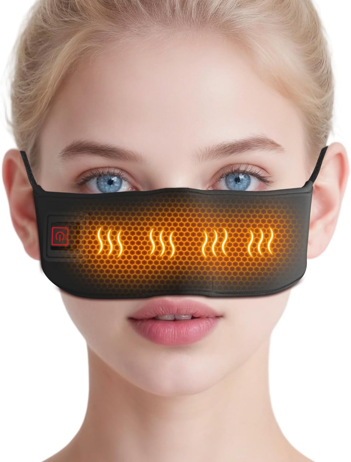 Yabuu Cordless Nose Heating Pad with 1100mAh Battery Relieve Rhinitis, Nasal Congestion,Sneezing, Cold/Runny Nose,3 Temperature Settings, Adjustable Nose Bridge Strip, Easy to Carry,Gift for Family