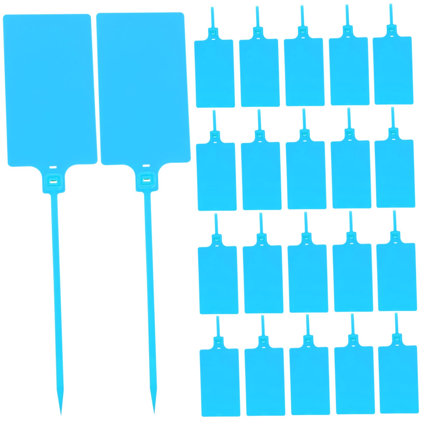 Ciieeo Blank Pendant Labels Logistics Tags 100pcs Plastic Tags for Shipping and Luggage Labeling