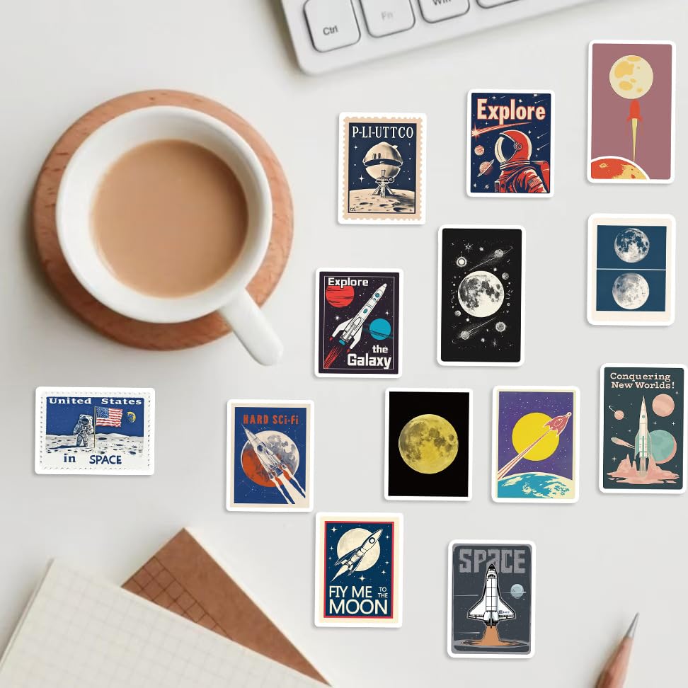 Lot De 100 Autocollants De La Nasa En Vinyle Étanche Pour