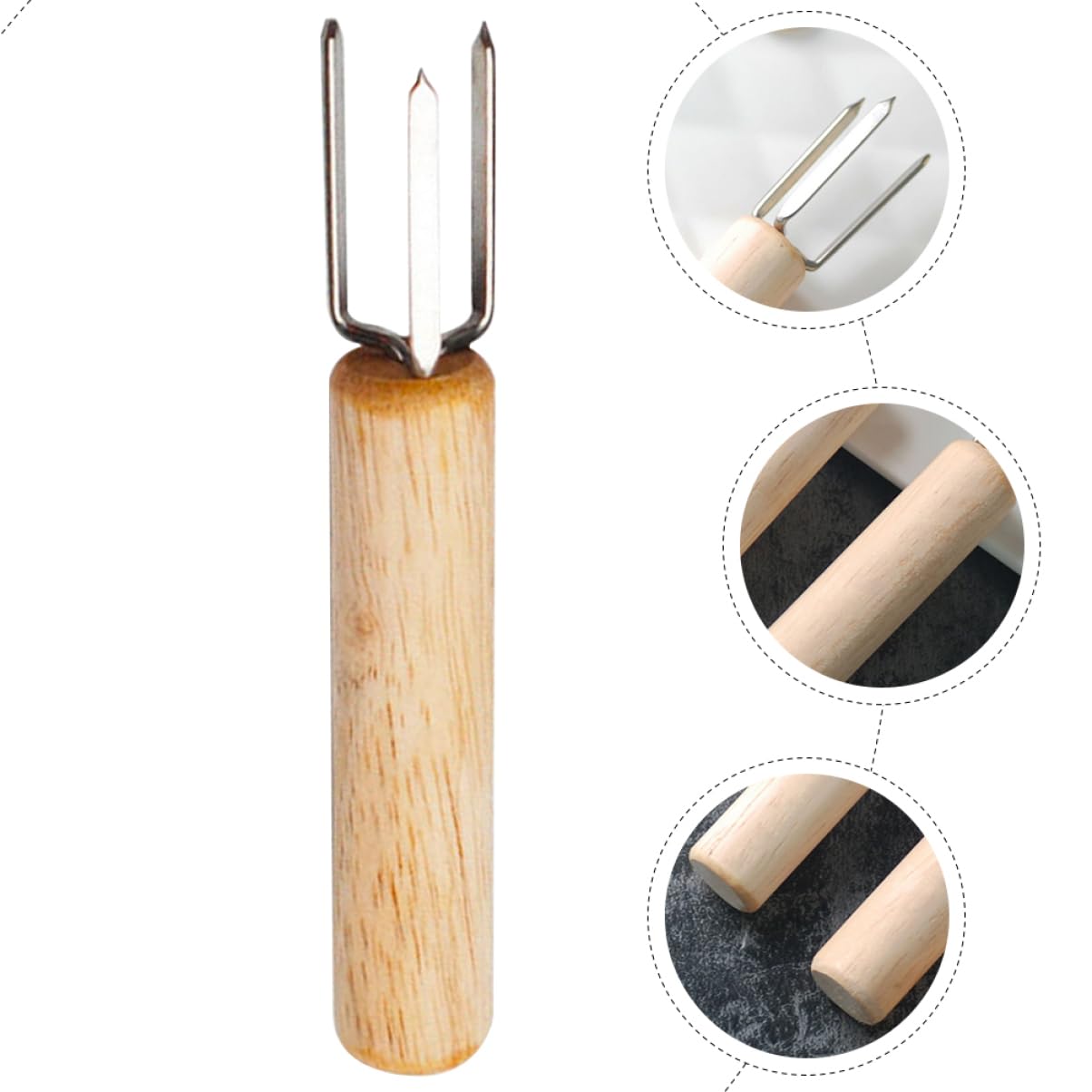 PRETYZOOM 5 Set Forchetta Per Mais Posate Padelle Cucina Hamburger Forno Porta Pannocchie Spiedini Stufa Griglia Per Esterni Detergente Forchette Barbecue Pelapatate Piastra 6 pezzi * 5