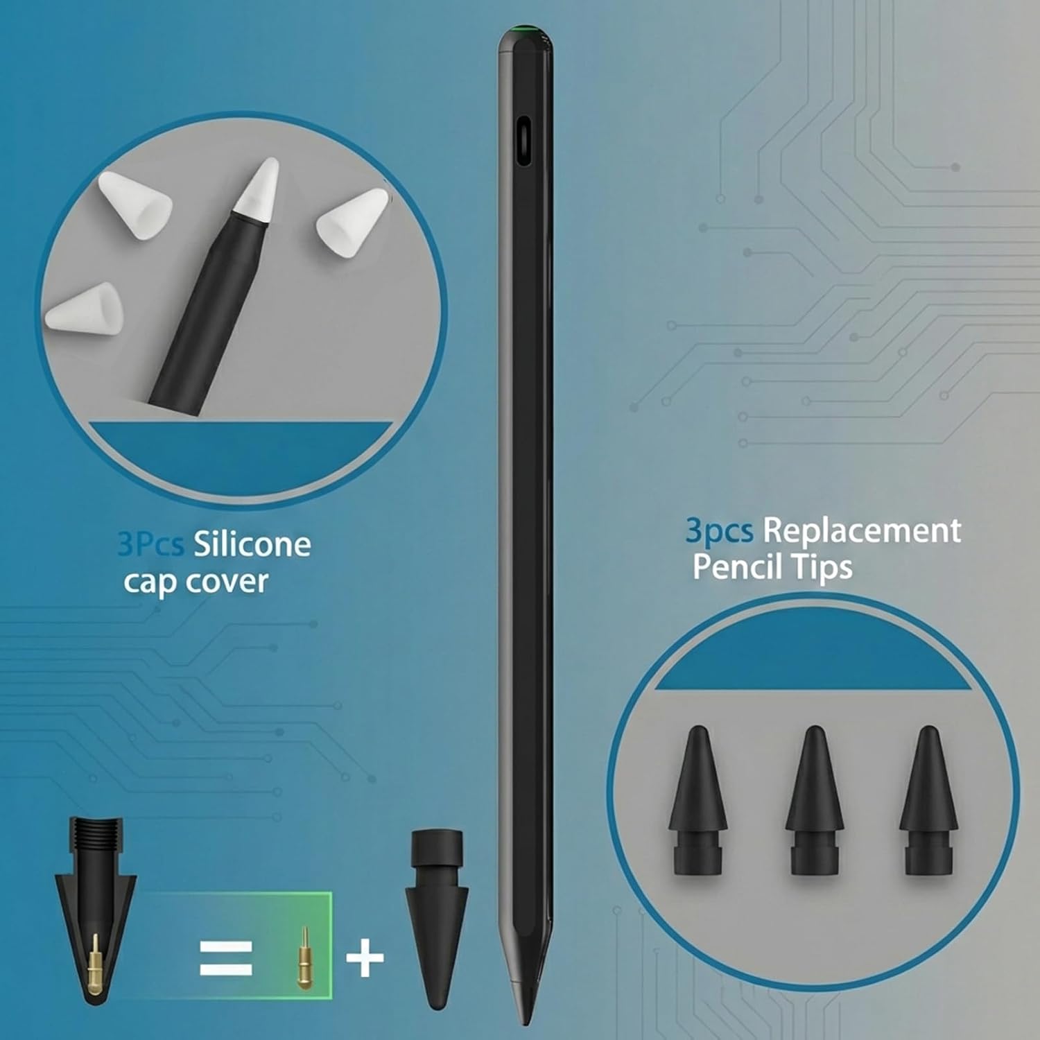 Findmy Stylus Pen for Apple iPad 2018-2026, Wireless Charging Digital iPad Pencil for iPad A16 10th/9th/8th/7th/6th Gen, iPad Air 11/13 M2/M3/5/4/3, Pro 11/12.9/13 M4, Mini 5/6/A17 Pro