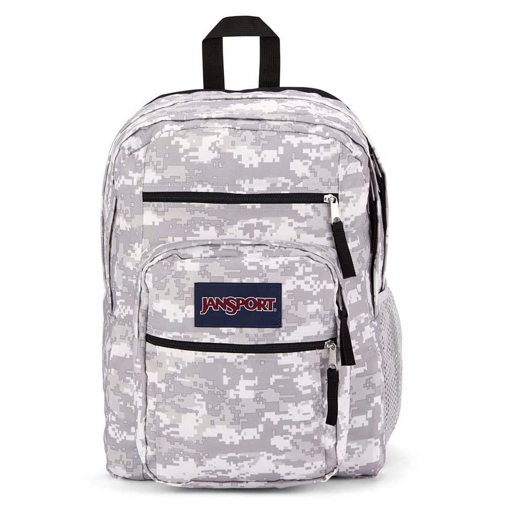 JANSPORT Big Student, Large Backpack, 34 L, 43 x 33 x 25 cm, 15in laptop compartment, 8 Bit Camo, One Size, Big Student