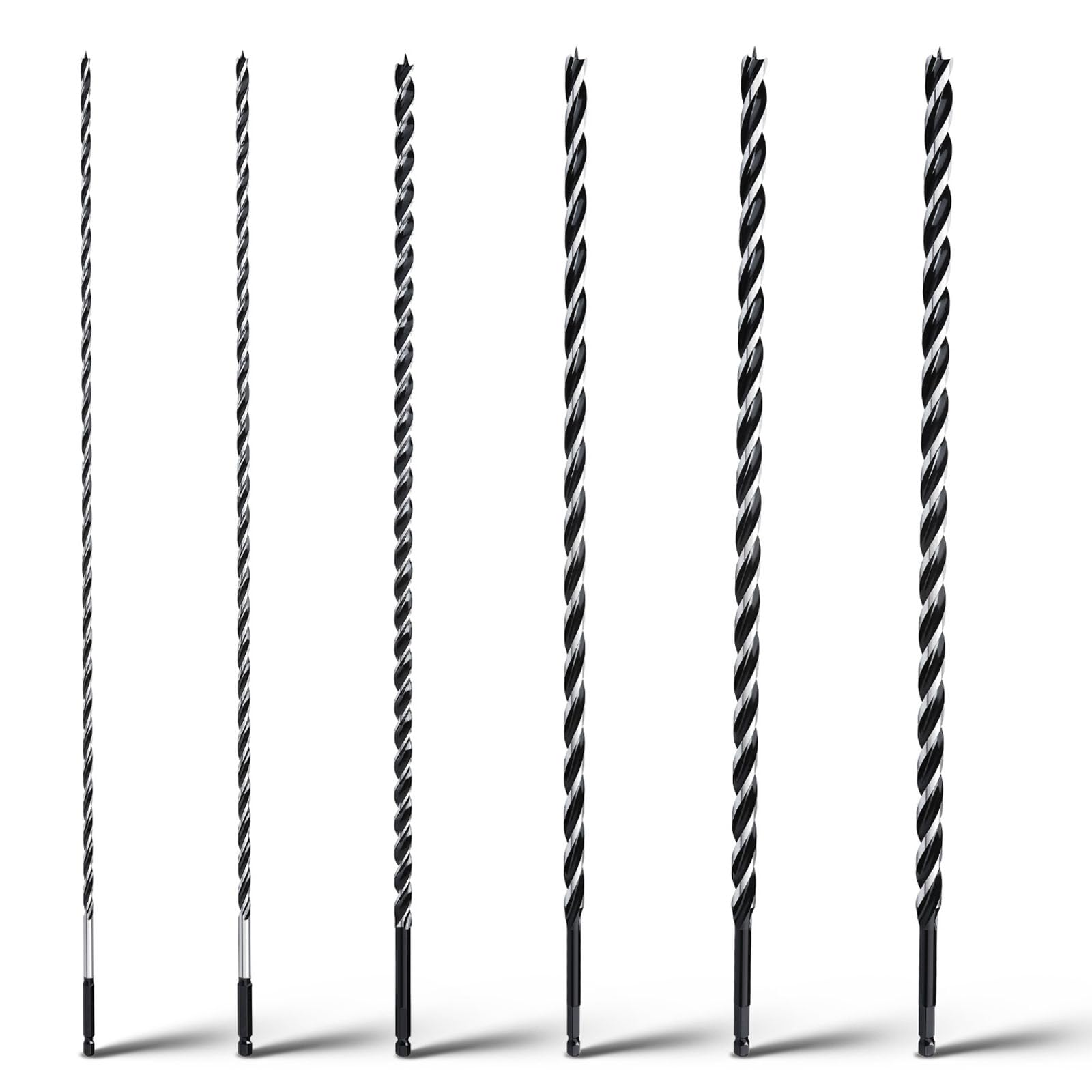 6PCS Auger Drill Bit 24