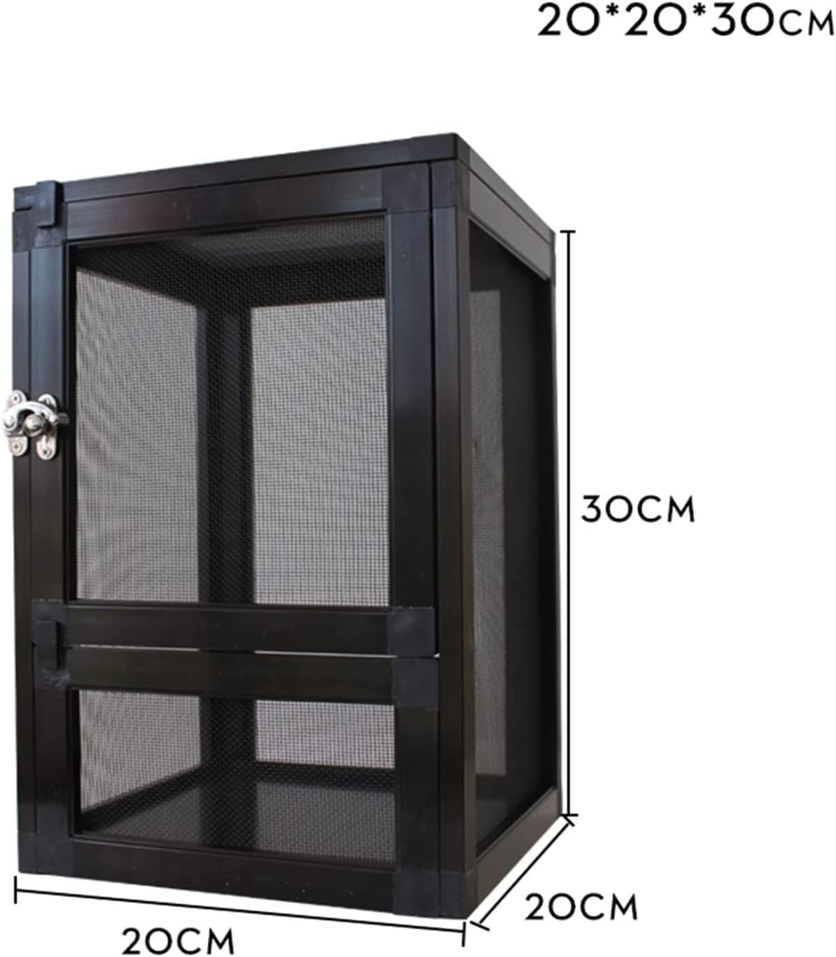 Amazon | スクリーンテラリウム、ホワイト、ブラック ペットハウスの無