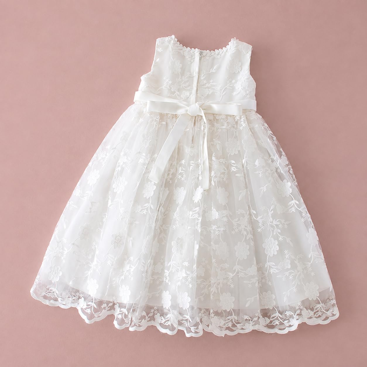 Taufkleid Mädchen lang für Taufe, Hochzeit & besondere Anlässe