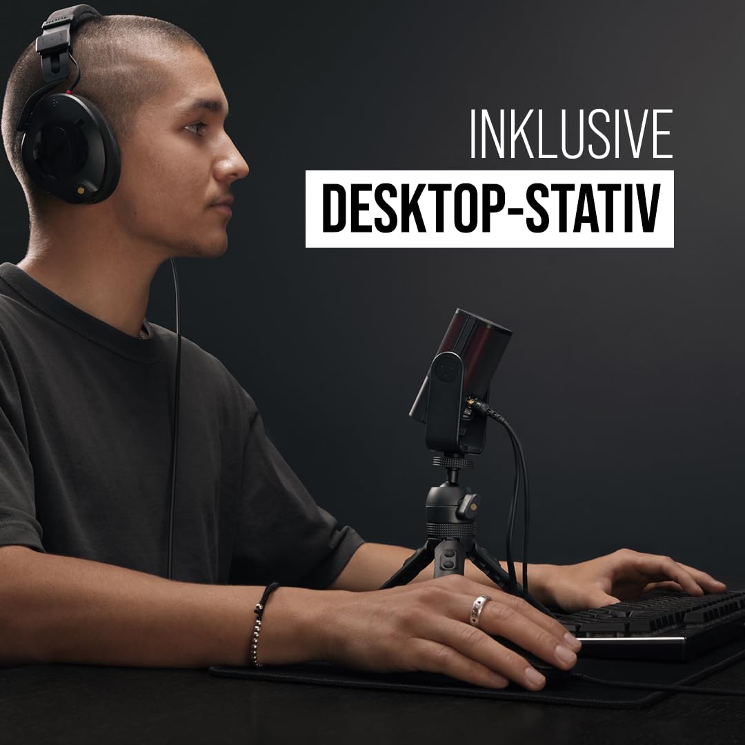 RØDE X XCM-50 Professionelles USB-Kondensatormikrofon und virtuelle Mixing-Lösung für Streamer und Gamer, schwarz