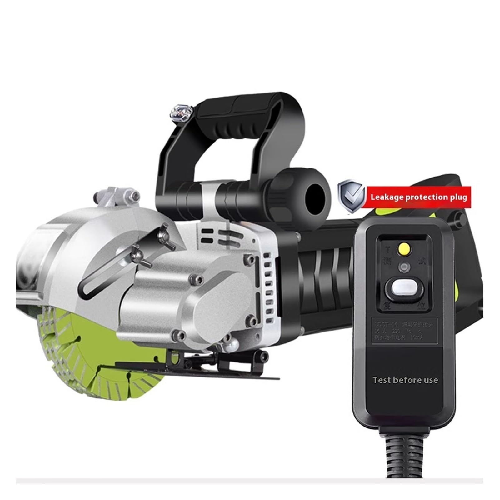 Elektryczna Maszyna Do Dłutowania Ścian O Dużej Mocy, Bezpyłowa Cięcia Rowków Ściennych, Piła Tarczowa 40/45 Mm, Instalacja Hydroenergetyczna PotężNe Rowkowanie(5800W 5 saw blades)