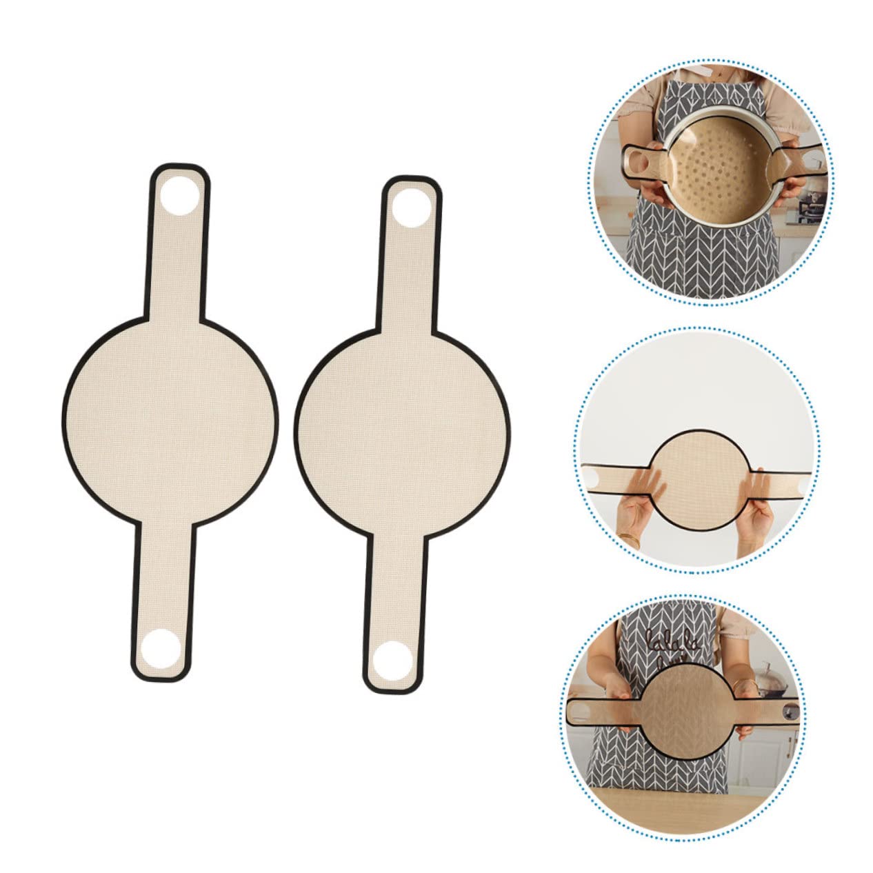 Cabilock 2 Series Alfombrilla Para Hornear Con Transferencia De Horneando Estera Para Hornear Con Mediciones Estera Para Hornear Pan Almohadilla Largo Brown Fibra De Vidrio 2 Piezas*2