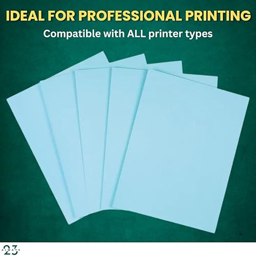 Miniatura 4 de Papel de copia azul, papel de copia de color 8.5 x 11 pulgadas, resma azul de 20#, papel de copia azul, papel de copia para impresora, 500 hojas