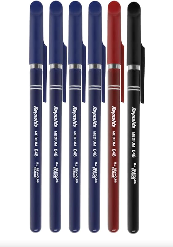 Reynolds 048 Medium Ballpoint Pen, 6 Count