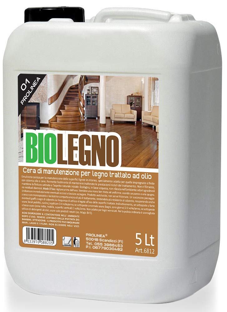 BIOLEGNO - Cera di Manutenzione per Legno trattato ad Olio (5LT)