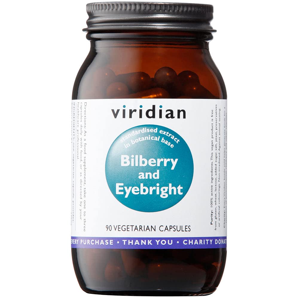 ViridianBilberry with Eyebright (organic base): 90 Veg Caps
