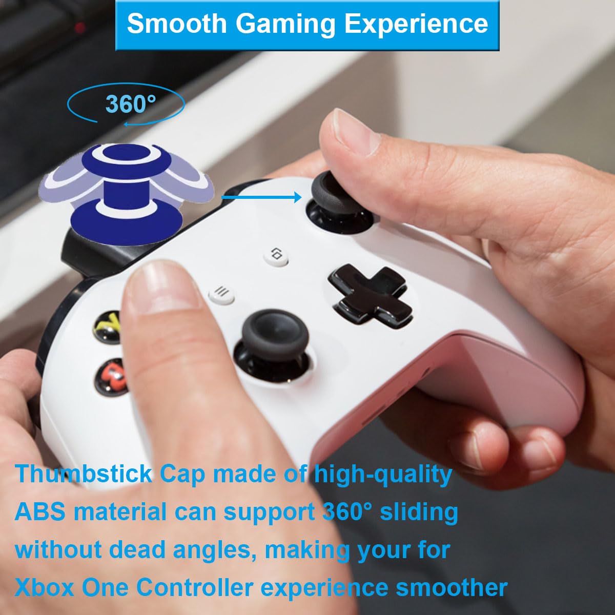 ZHUROUPU Joystick analógico de repuesto para Xbox One Controller, 3D Thumbstick Módulo Repalcement para Xbox one Controller, Drift dañado Joystick con Kit de reparación destornillador (4Pcs)