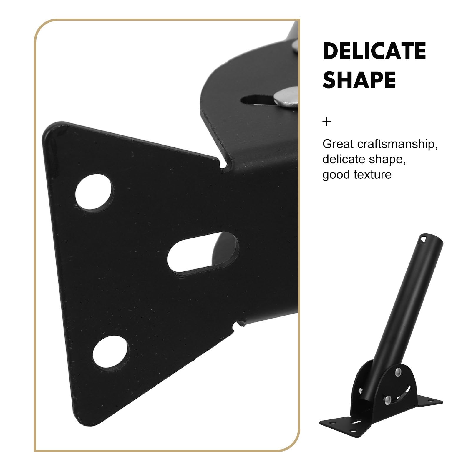 Soporte de Antena Exterior de Acero Negro para TV, Montaje