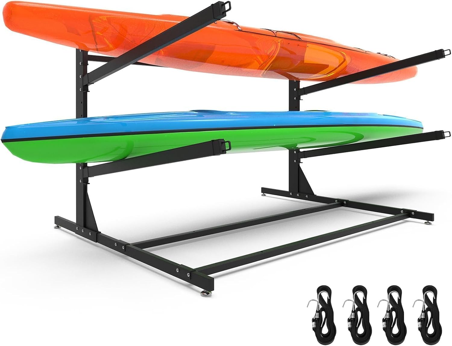 Kayak Storage Rack, Kayak Racks for Outdoor Storage, Heavy Duty Steel Adjustable Freestanding Kayak Stand for Canoe Paddleboard Surfboard for Indoor, Outdoor, Garage, Shed, Dock Kayak Storage Rack, Kayak Racks for Outdoor Storage, Heavy Duty Steel Adjustable Freestanding Kayak Stand for Canoe Paddleboard Surfboard for Indoor, Outdoor, Garage, Shed, Dock
