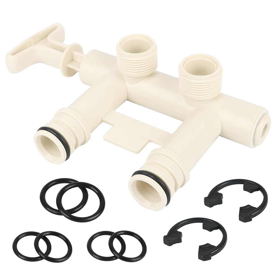 TERGTIRY Water Softener Bypass Valve with Threaded Adapters