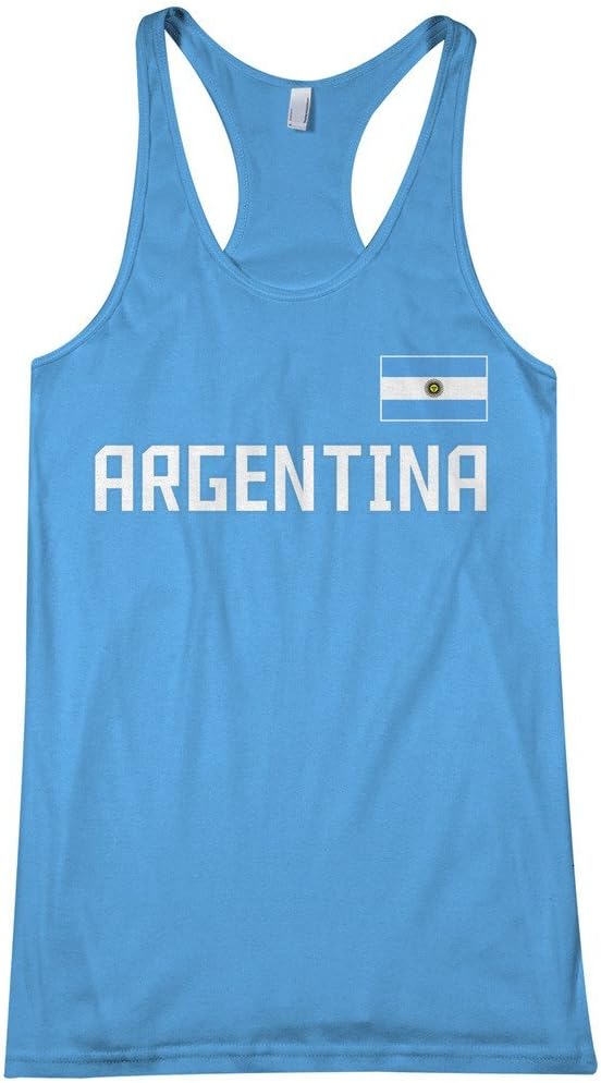 Threadrock Women's Argentina National Pride Racerback Tank Top