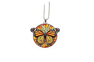 Monarch Butterfly Danaus Plexippus Car Rear View Mirror Christmas Tree Ornament