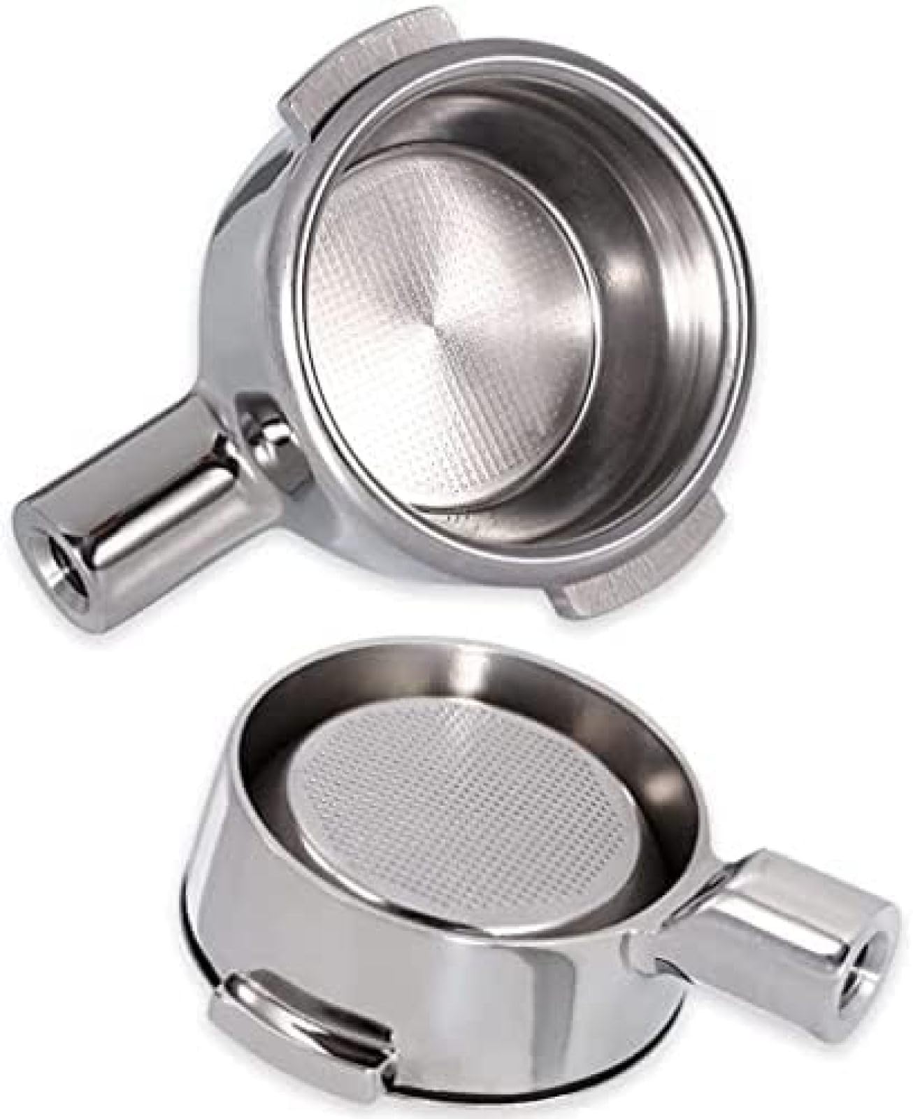 Portafiltro De Café, Mango De Café Sin Fondo, Mango De Café De 58 Mm, Compatible Con Cafetera E61, Juego De Café Con Mango Modificado De Acero Inoxidable,F,Pleasant63