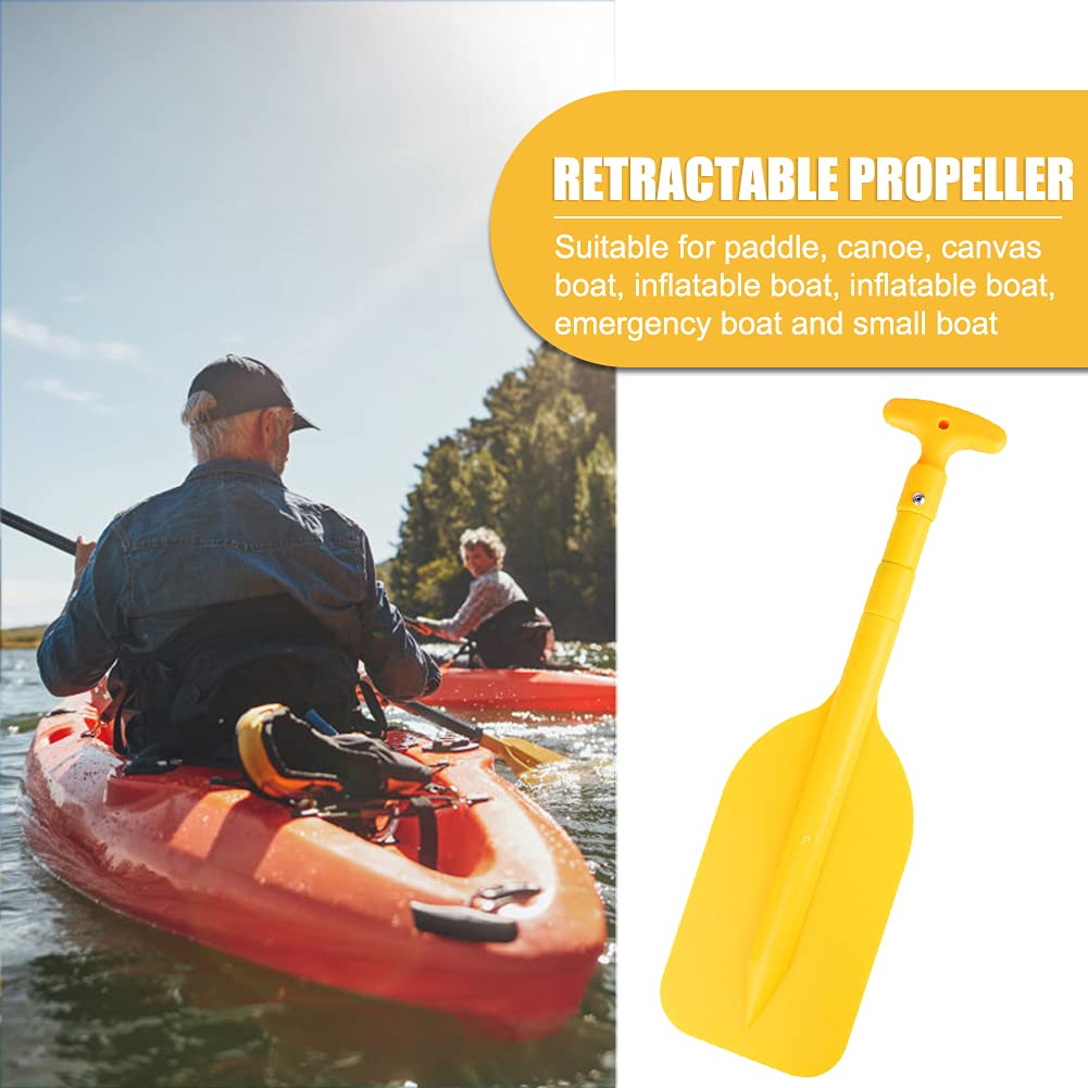 Pagaie de kayak, pagaie télescopique, rame pliable, pagaie de bateau rétractable portable, pagaie de bateau télescopique en plastique, kayak flottant en plein air, sports nautiques, petits accessoires de bateau de sécurité