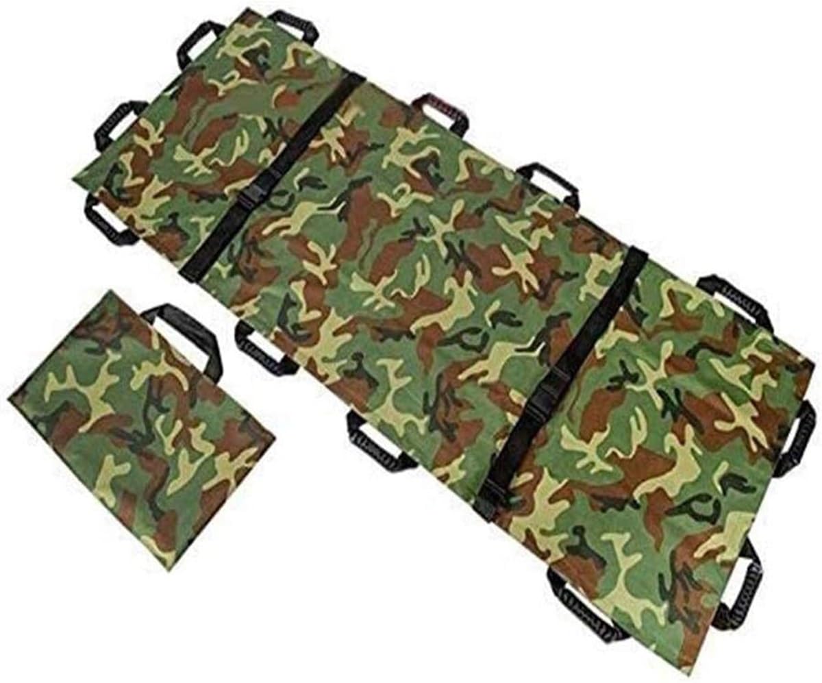 DaoGeSir Brancard Pliant, Brancard Portable avec Sacs De Rangement, Brancard Dorsal Brancard, Souple Coussin De Lit De Positionnement De Transport pour Un Levage Et Un Transfert Faciles