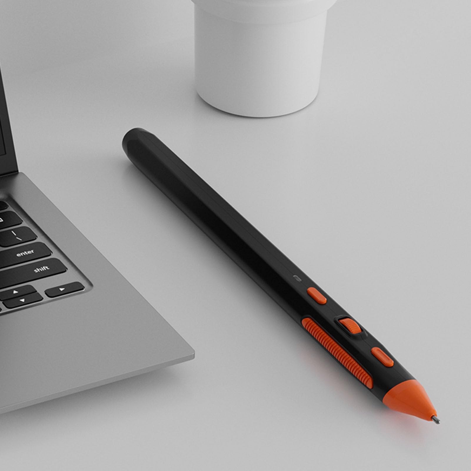 Tosuny Mouse de Lápiz, Mouse Inalámbrico 2 en 1 y Presentador con Bluetooth y 2.4g Modo Dual, Diseño Ergonómico, 3 dpi Ajustable, Compatible con Computadora Portátil, PC, Tableta, TV (Black)