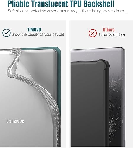 Miniatura 5 de TiMOVO - Funda para Samsung Galaxy Tab A7 Lite 8.7 2021 (SM-T220T225T227), delgada y suave TPU translúcida esmerilada cubierta protectora para