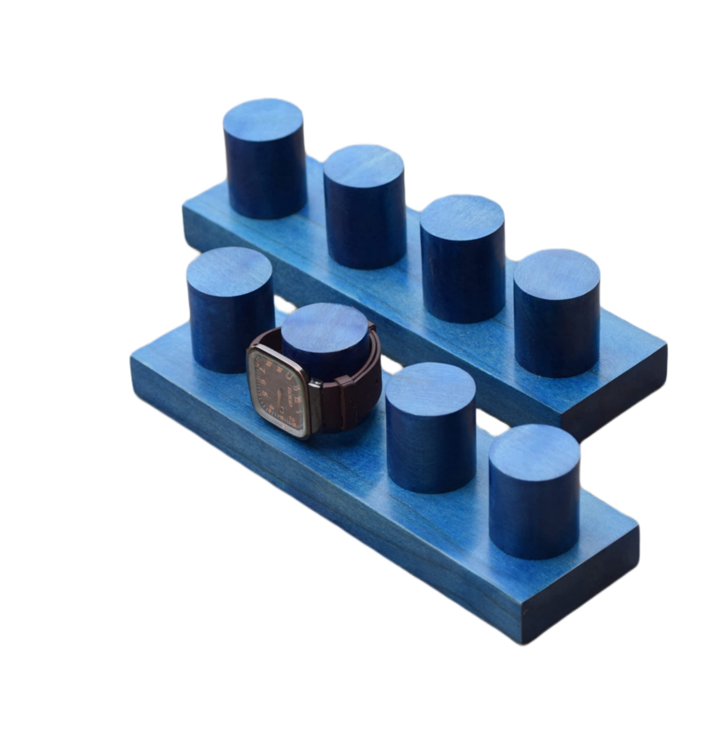 NJ craft houseNJ craft house 6 Slot wooden Watch Box Display Case Organizer Glass wooden Storage Watch Case/Men's Watches Storage/Large Watch Holders/Men’s Watch Display Stand.