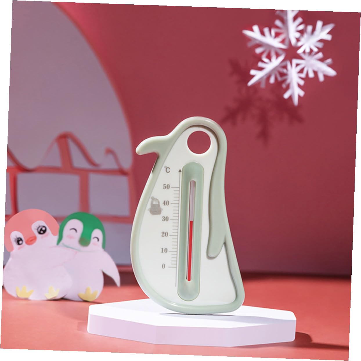 Termómetro de Agua para Bañera Infantil, Verde, Medición