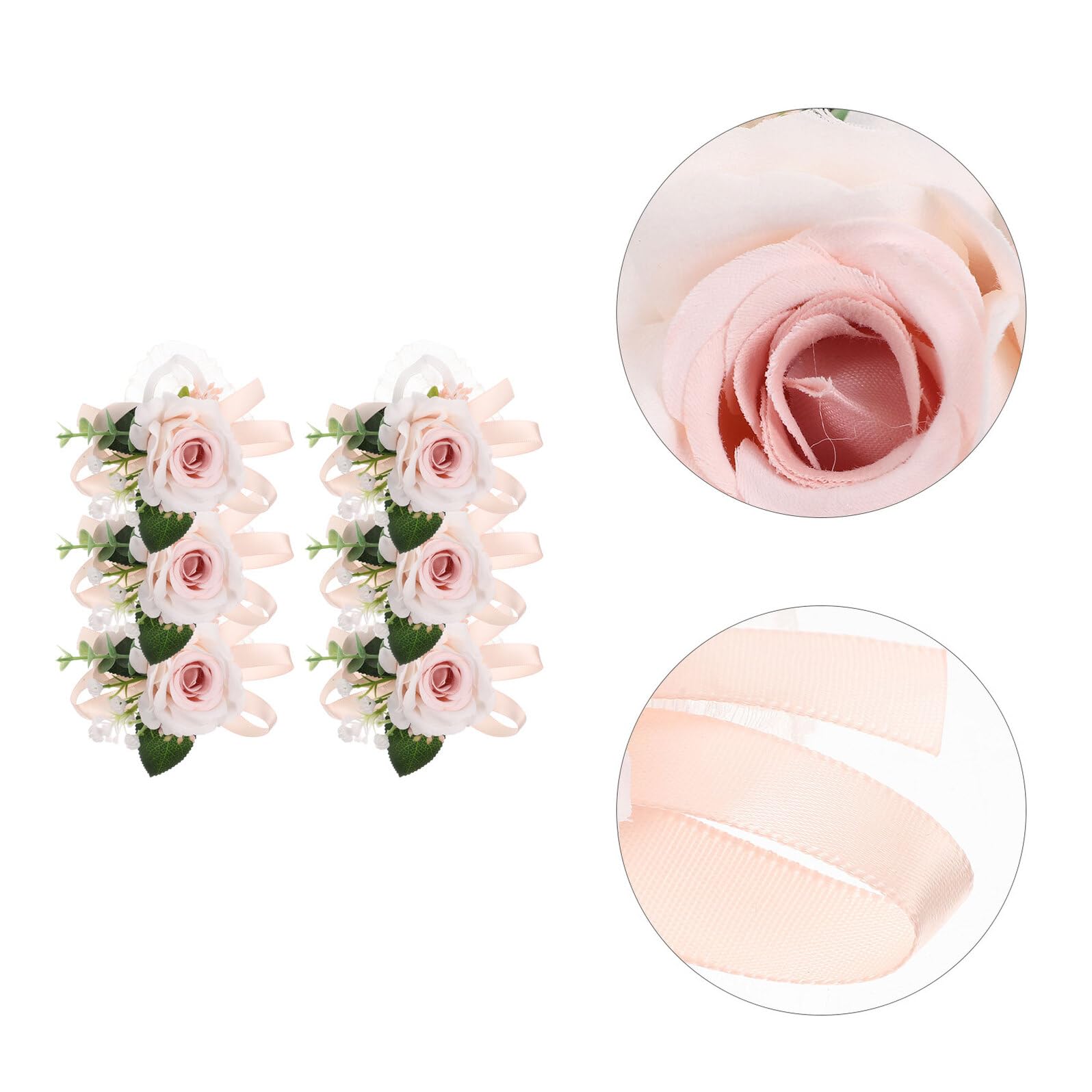 Homoyoyo Braccialetto da Polso Fiori Artificiali 6 Pezzi per Matrimonio, Decorazione Floreale Delicata da Sposa e Damigella, Accessorio Elegante per Feste e Cerimonie Nuziali