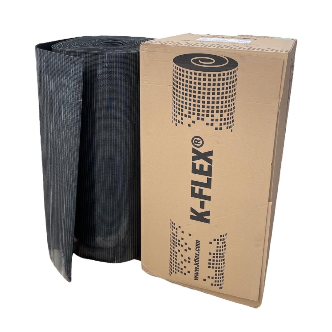 K-Flex ST selbstklebend Kautschuk Matte 6mm - 15m x 1m B-s3, d0 | Verschiedene Größen Dämmmatten Dämmung Isolierung