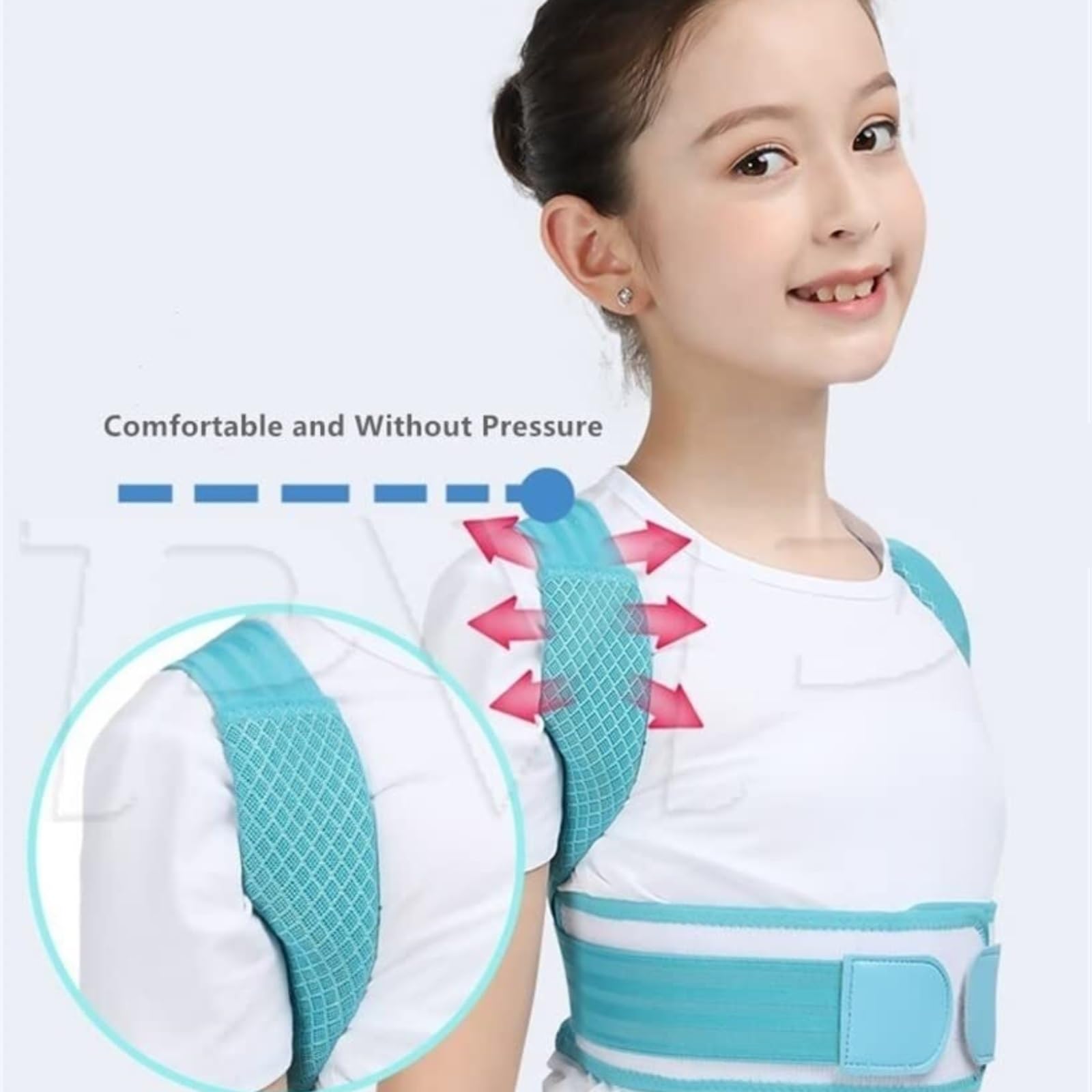 Faja Lumbar Corrector De Postura De Espalda, Corsé Ortopédico, Descompresión De La Columna Lumbar Y Hombros, Soporte De Cintura Y Corrección Cinturón Apoyo Lumbar(Pink,M)