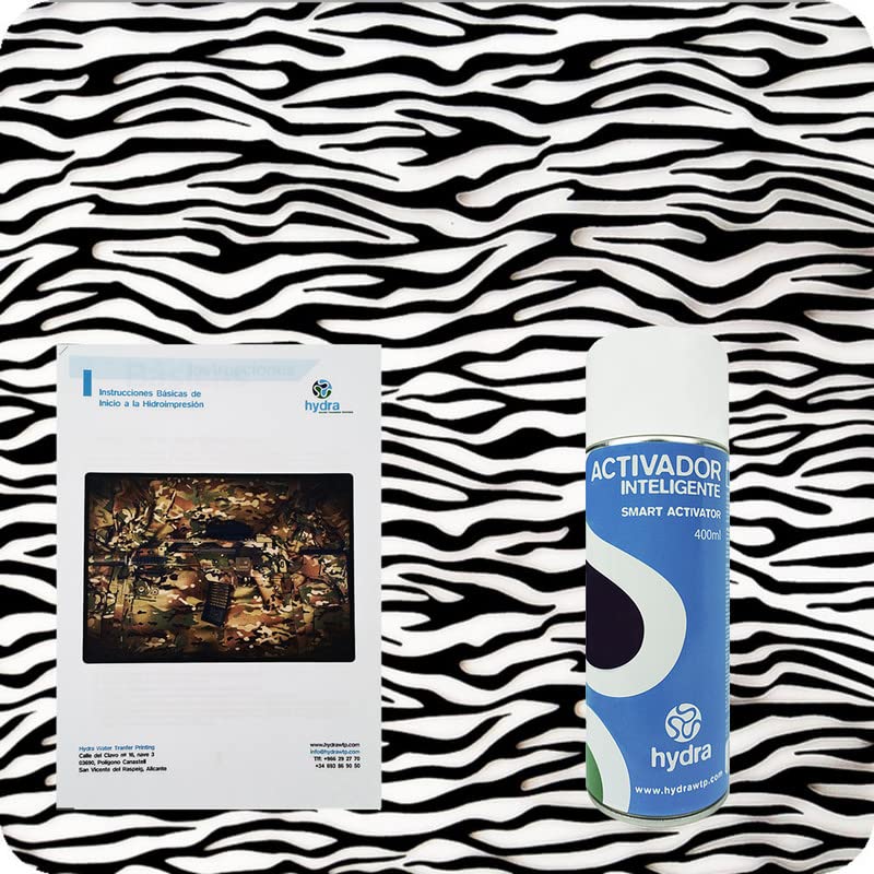 Basic Hydro Dipping Kit Hydro dip Kit Hydrographics Kit : 1 Smart Water Transfer Printing Activator Spray 400 ml + Basic User`s Guide + Hydrographic Film. Size: Width: 1' 8". Lenght: 3' 3" (HPA-045)