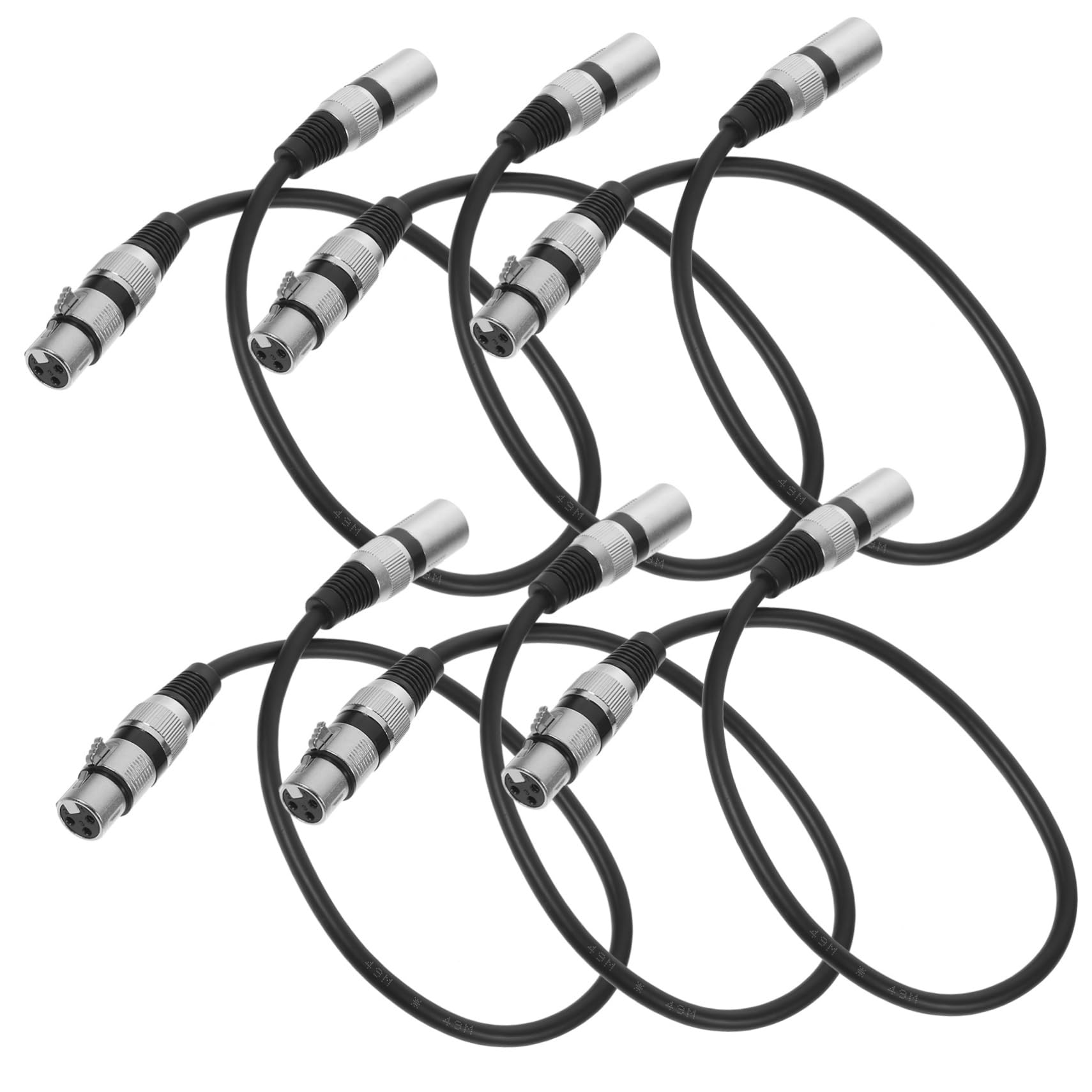 FRCOLOR 6piezas Cable de Audio Xlr Macho Hembra para Micrófono de Pines de Longitud Cable de Micrófono para Ktv y Escenario