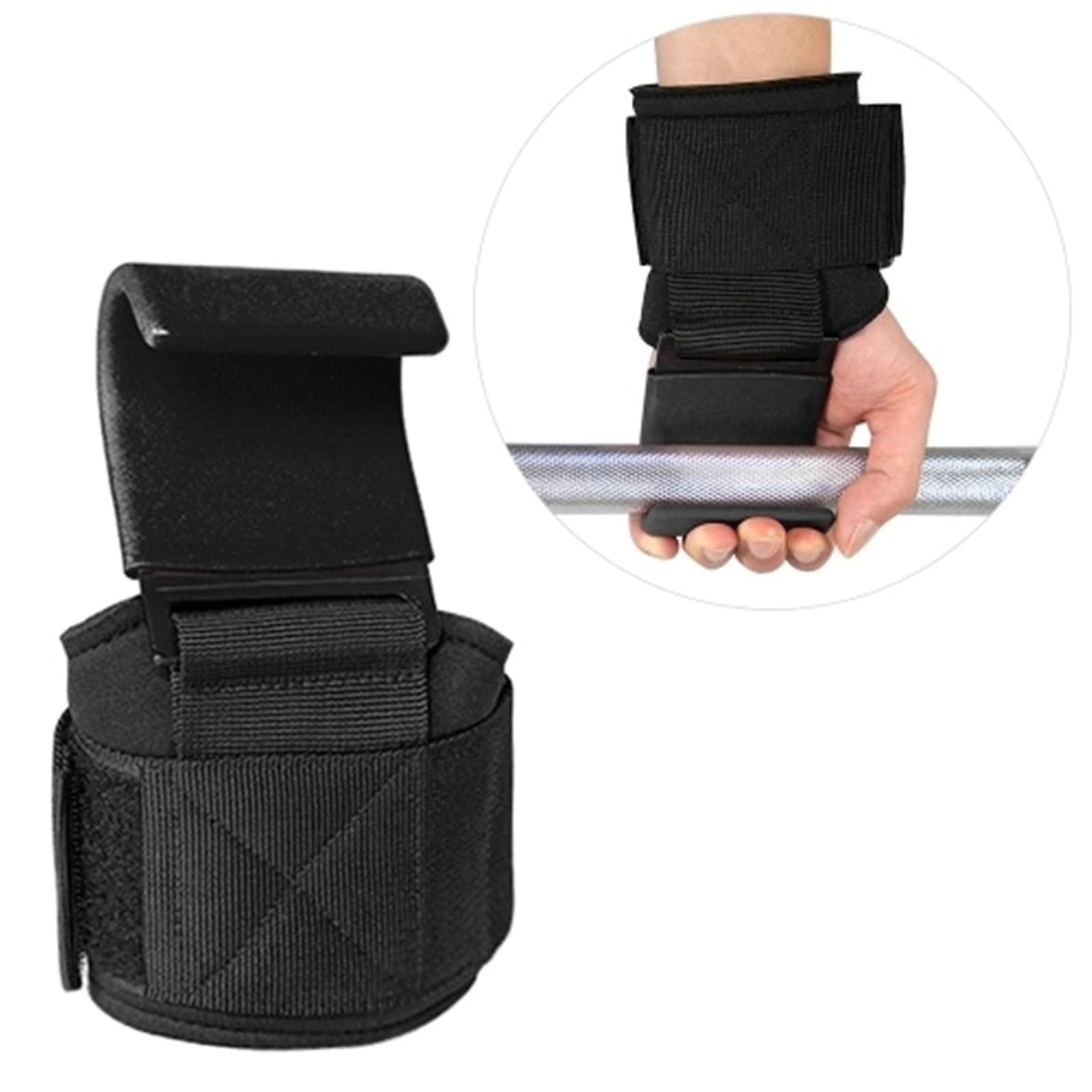 Crochets D'haltérophilie Crochets d'haltérophilie Sangles de levage robustes Haltères Gants de sport d'haltérophilie et coussinets de préhension for Deadlift Powerlifting Barre de traction Accessoires