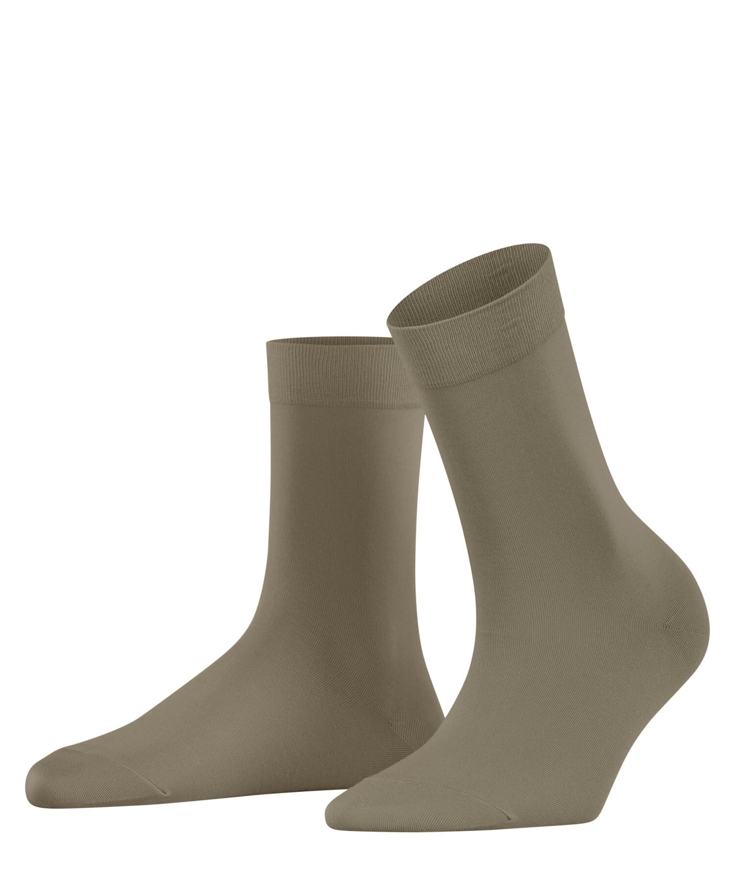 FALKE Women's Cotton Touch W So Thin Plain Socks 1 Pair, Beige Nude 4092, 5.5-8